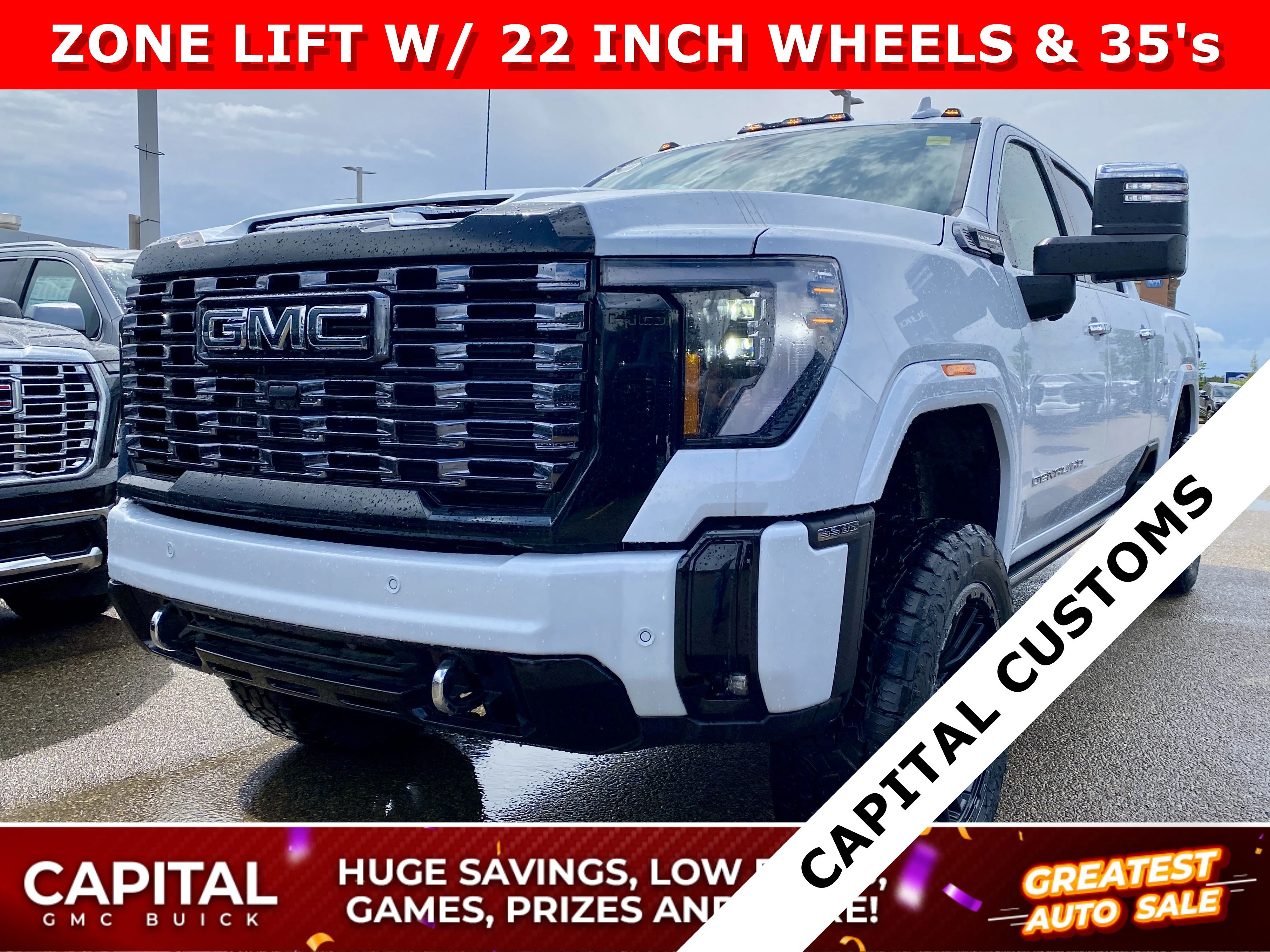 New 2026 GLACIER WHITE TRICOAT GMC Denali Ultimate image 1