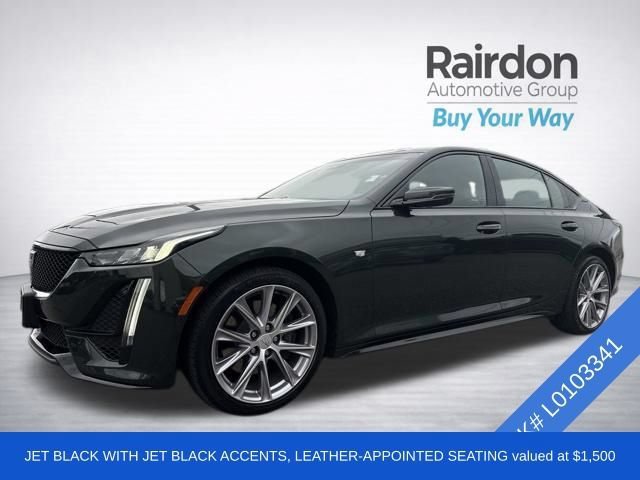 Used 2020 Evergreen Metallic Cadillac Sport image 3