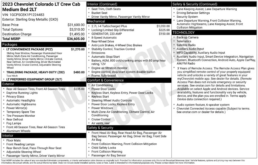 Used 2023 Gray Chevrolet LT image 10