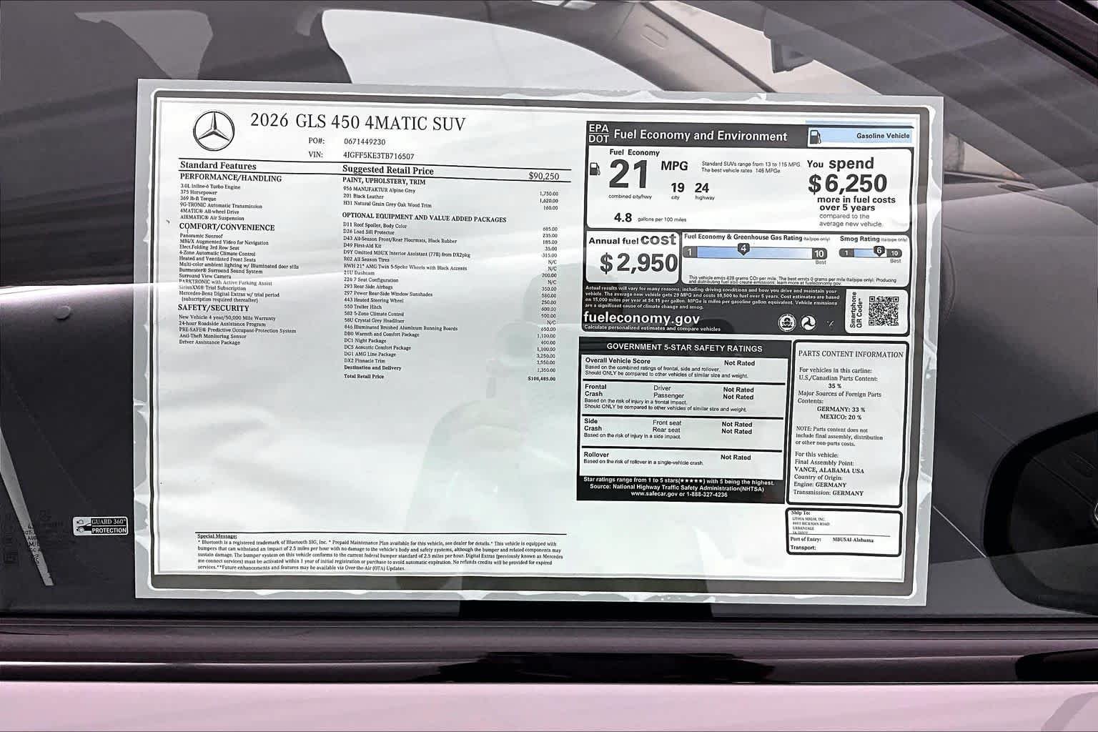 New 2026 MANUFAKTUR Alpine Grey Mercedes-Benz GLS 450 image 25