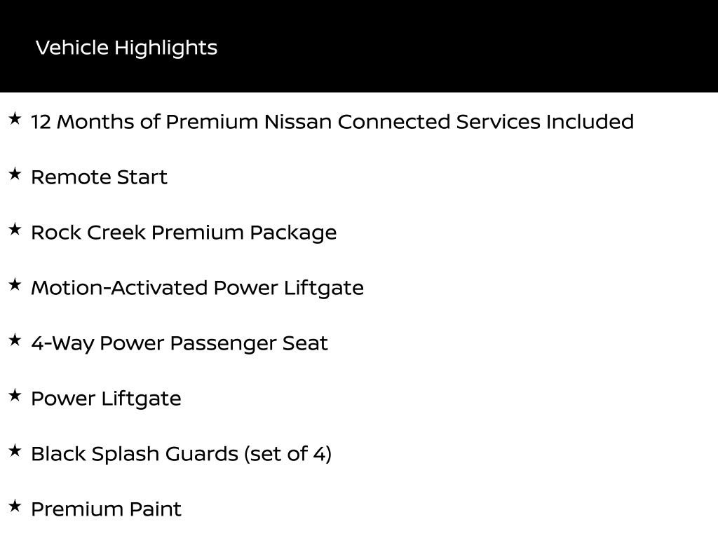 2026 Nissan Rogue Rock Creek AWD's photo
