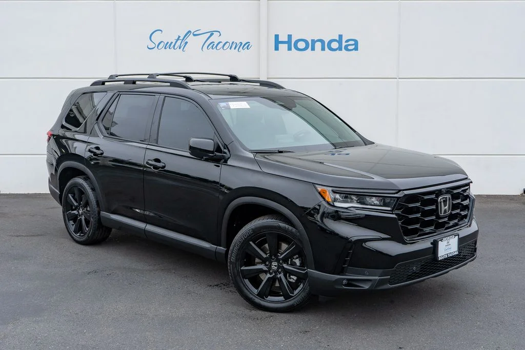 Certified Used 2025 Crystal Black Pearl Honda AWD Black Edition image 2