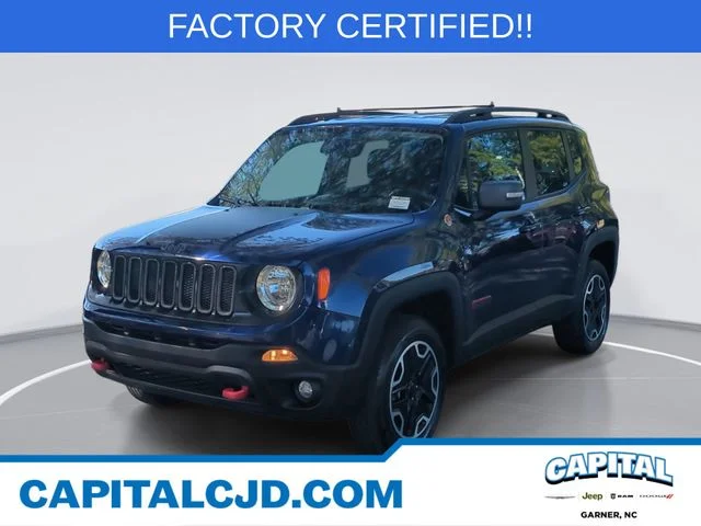Used 2017 Blue Jeep Trailhawk image 1