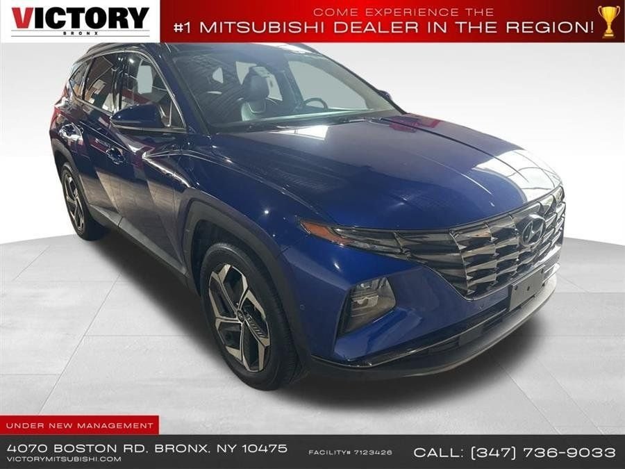 Used 2023 Blue Hyundai Limited image 3
