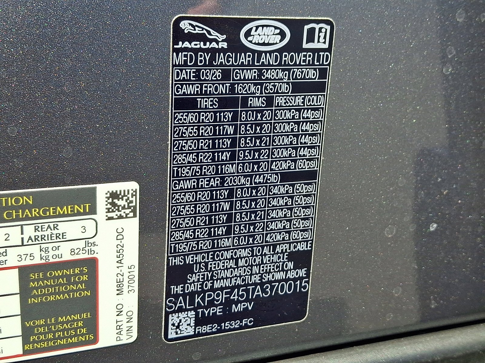 New 2026 Eiger Grey Land Rover SE image 15