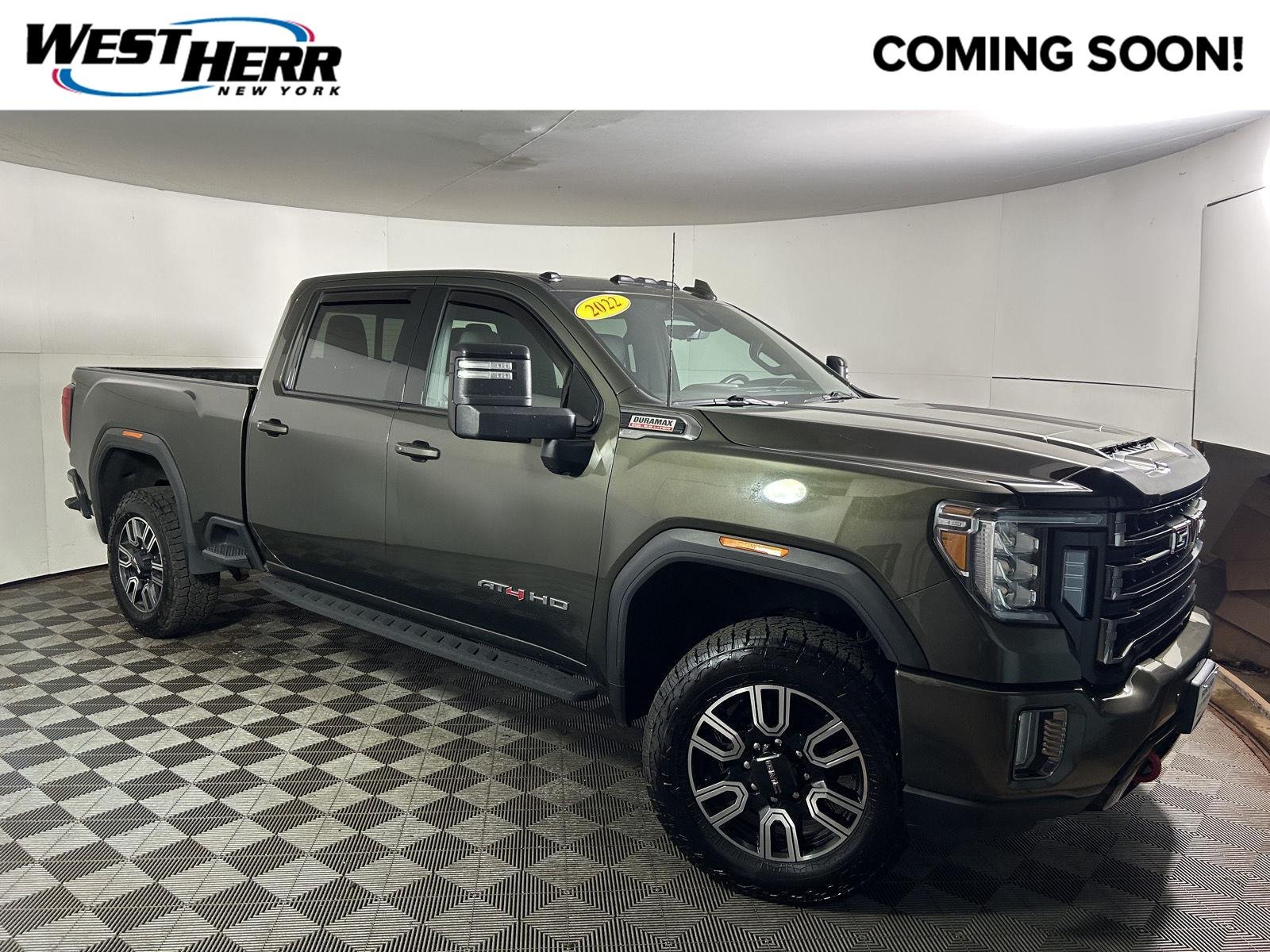 Used 2022 Forest Metallic GMC AT4 image 1
