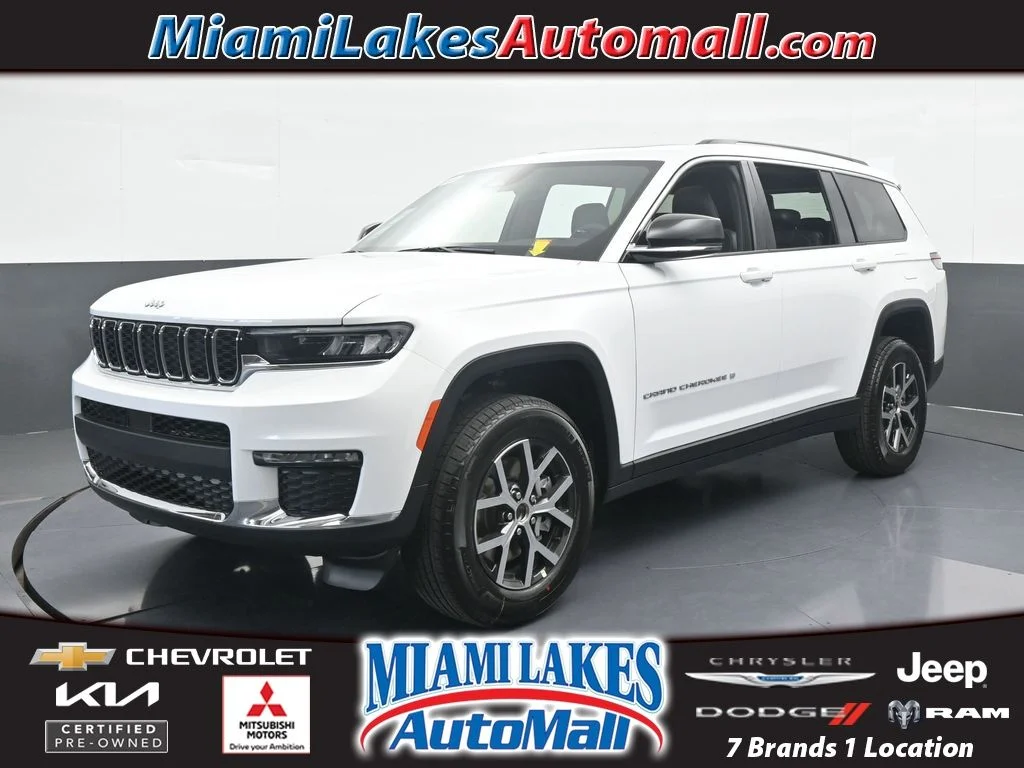 Used 2025 Bright White Clearcoat Jeep Limited image 1