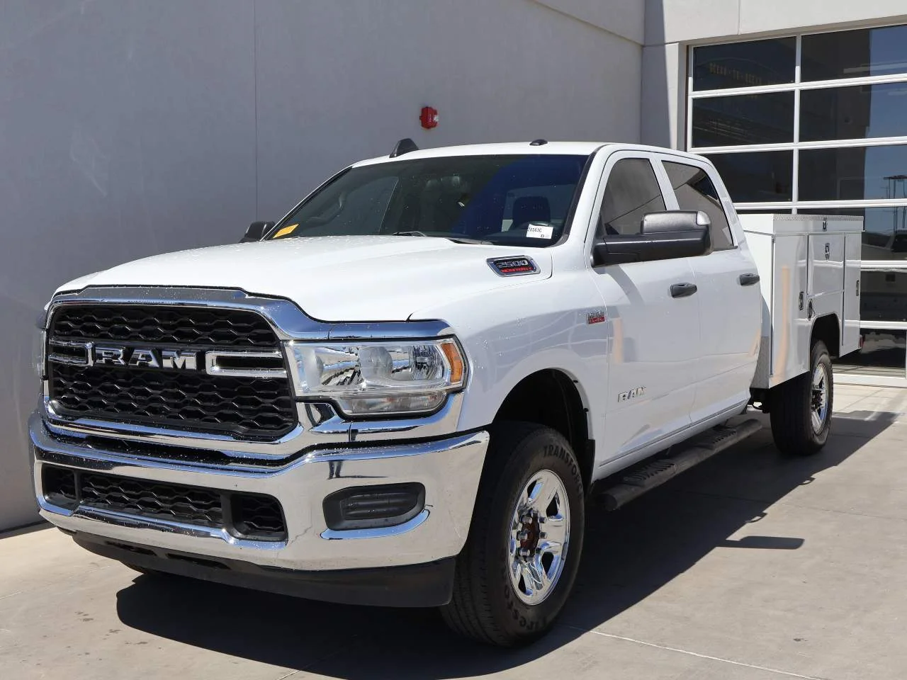 Used 2022 Bright White Clear Coat Ram Tradesman Crew Cab image 1
