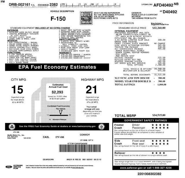 Used 2010 Brown Ford XLT image 2