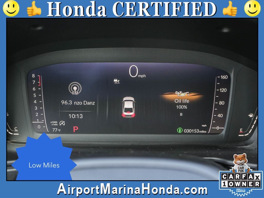 Certified Used 2023 Lunar Silver Metallic Honda 1.5T EX image 29