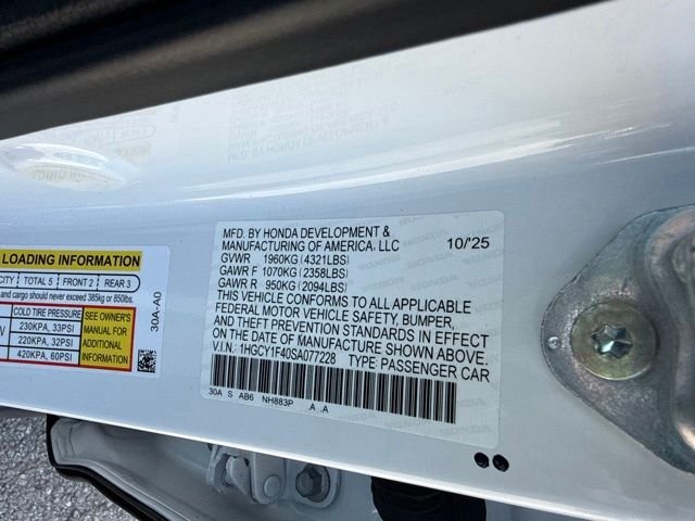 Used 2025 White Honda SE image 36
