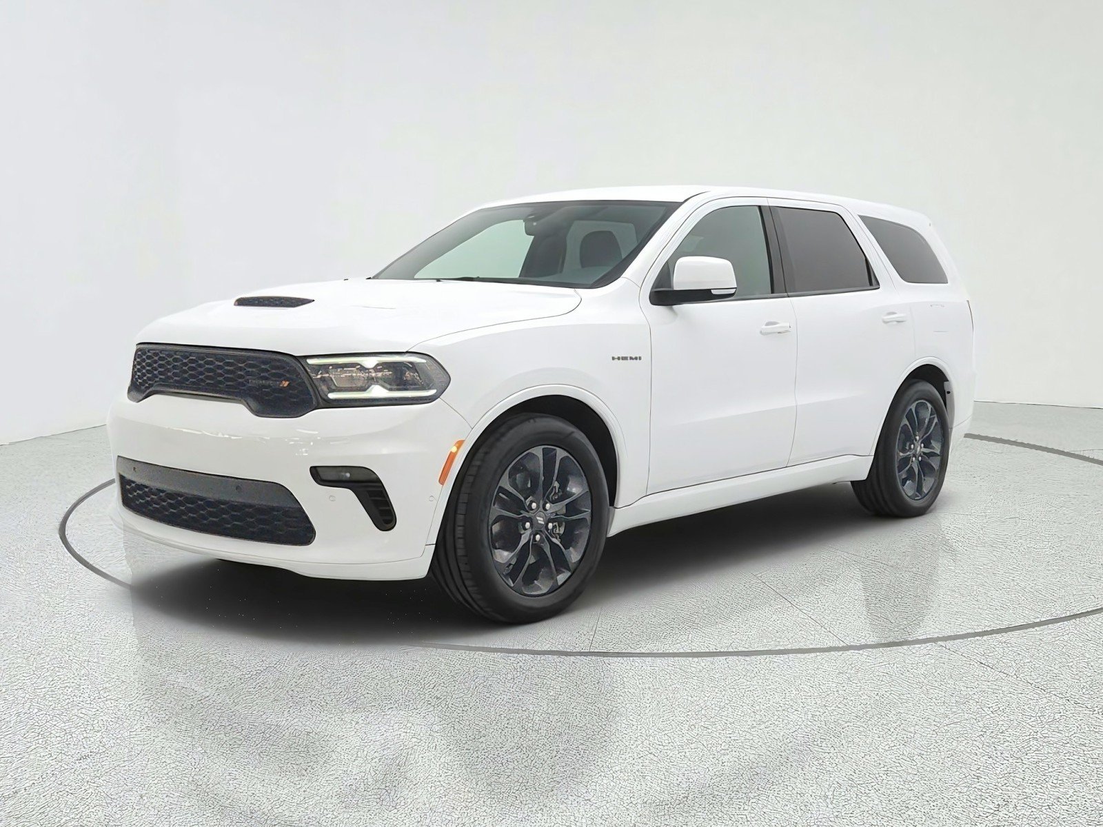 Used 2022 White Knuckle Clearcoat Dodge R/T HEMI ORANGE RWD image 1