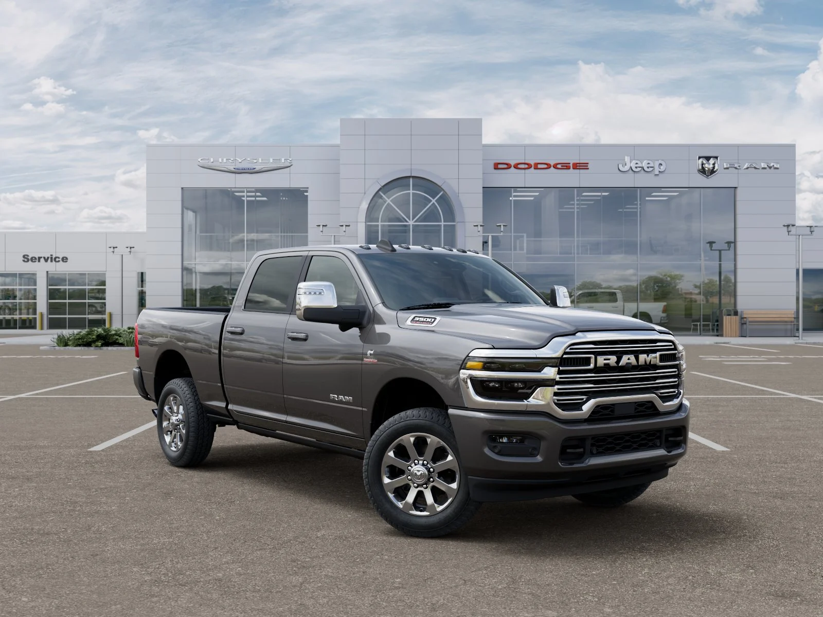 New 2026 Granite Crystal Metallic Clear-Coat Exterior Paint RAM Laramie image 35