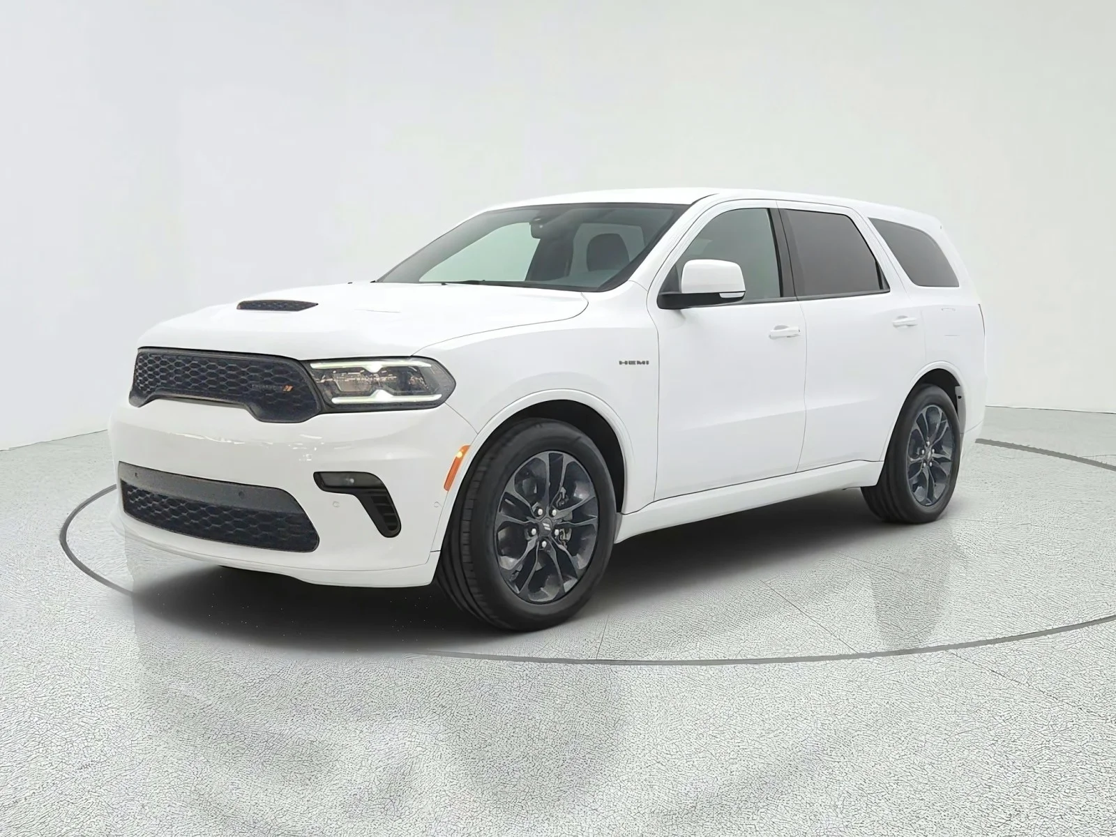 Used 2022 White Knuckle Clearcoat Dodge R/T HEMI ORANGE RWD image 1