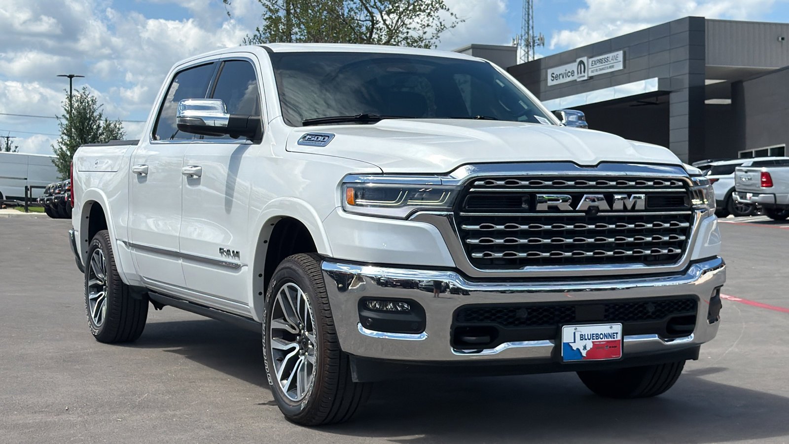Used 2026 Ivory White Tri-Coat Pearlcoat RAM Limited image 3