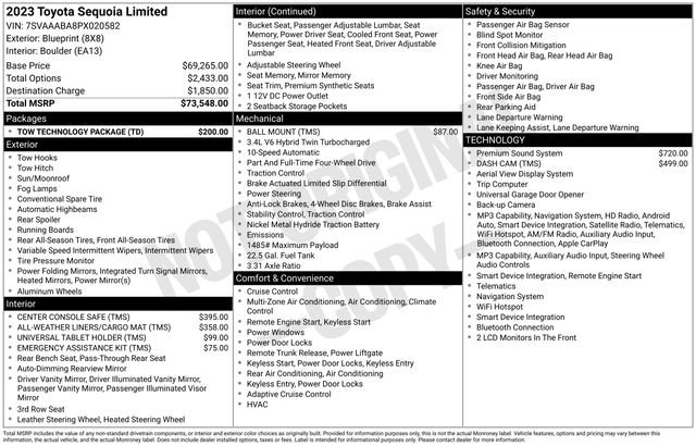 Used 2023 Blue Toyota Limited image 23