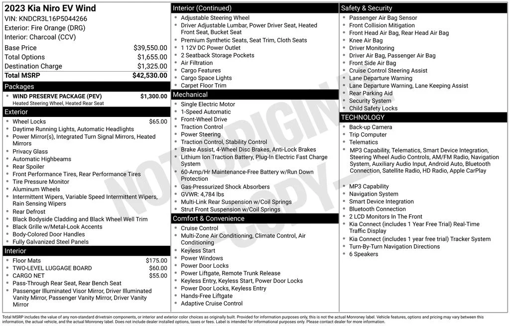 Used 2023 Red Kia Wind image 17