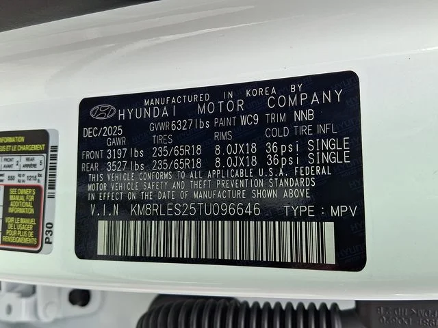 New 2026 White Hyundai SEL image 23