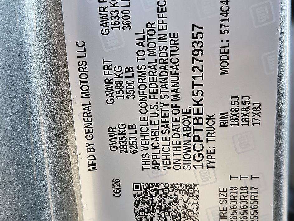 New 2026 Sterling Gray Metallic Chevrolet WT image 21