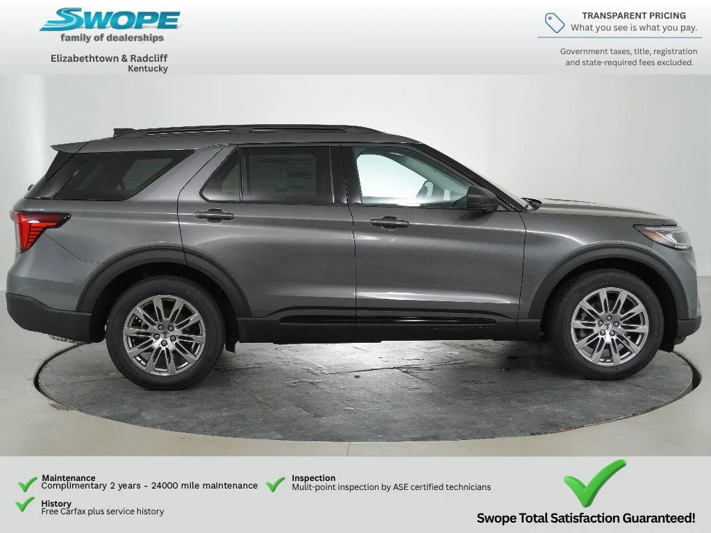 New 2026 Carbonized Gray Metallic Ford Active image 3