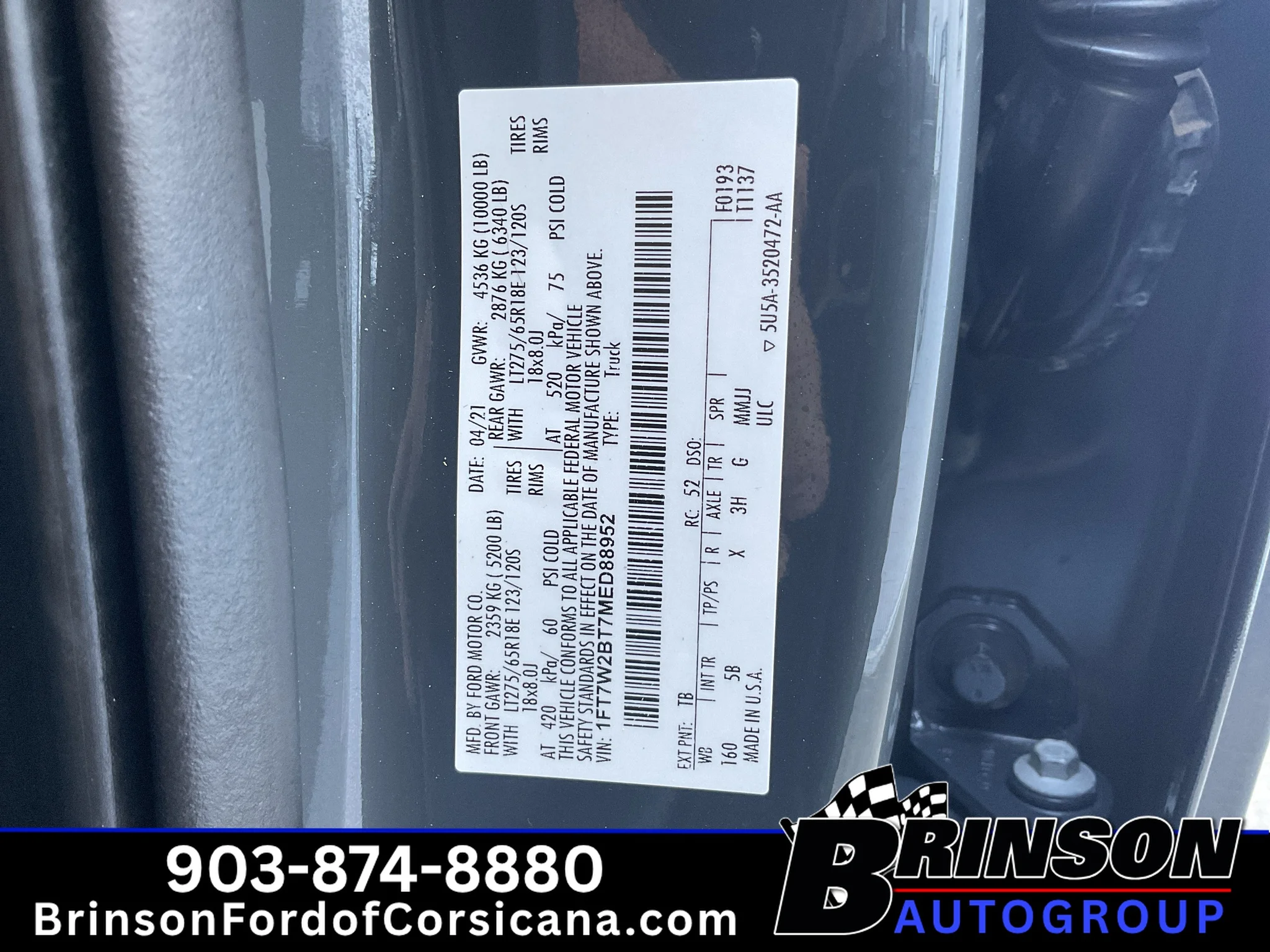 Used 2021 Lithium Gray Metallic Ford LARIAT image 36