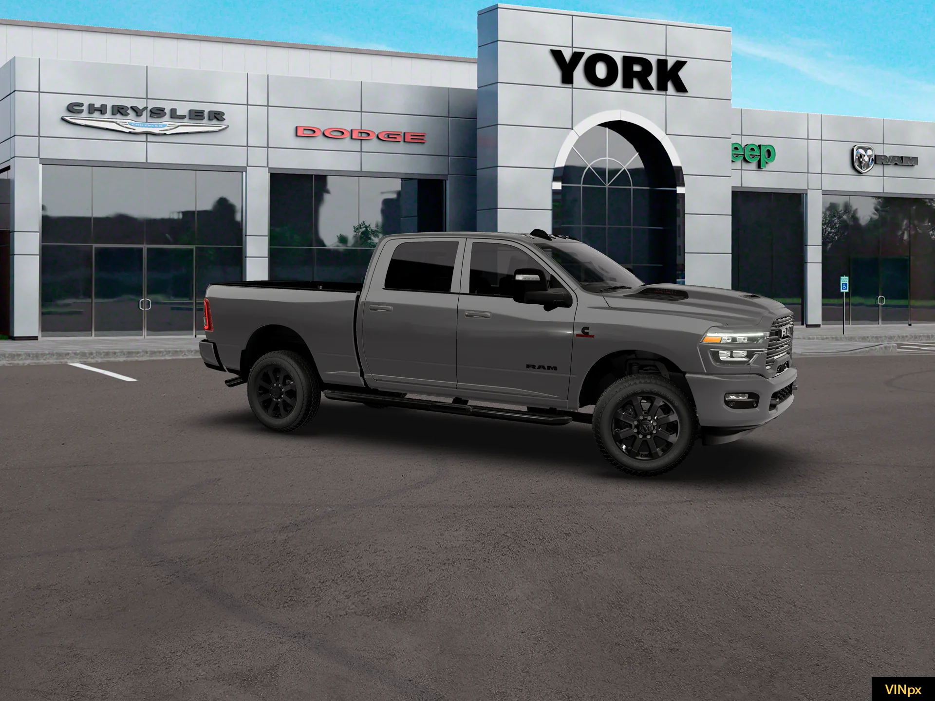 New 2026 Granite Crystal Metallic Clear-Coat Exterior Paint RAM LARAMIE image 22