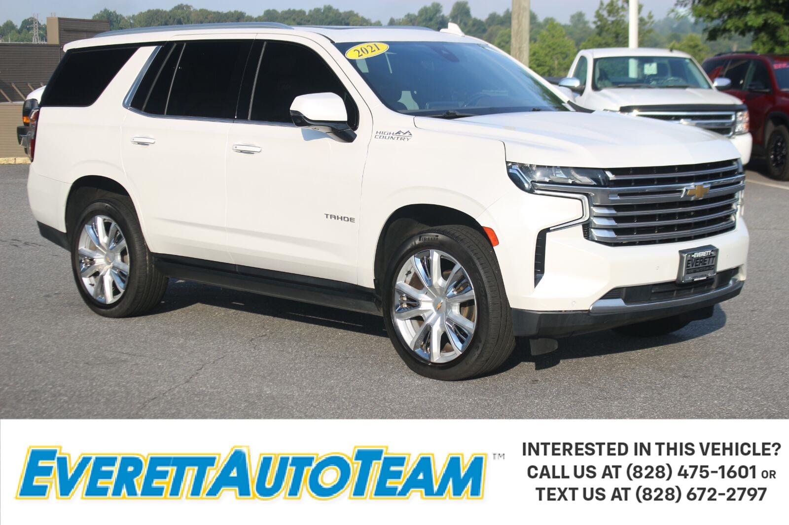 Used 2021 IRIDESCENT PEARL TRICOAT Chevrolet High Country image 1