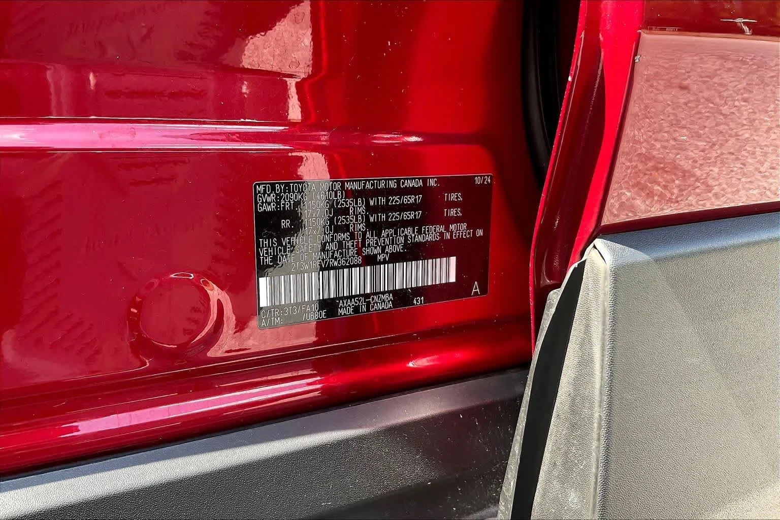 Used 2024 Ruby Flare Pearl Toyota XLE image 35