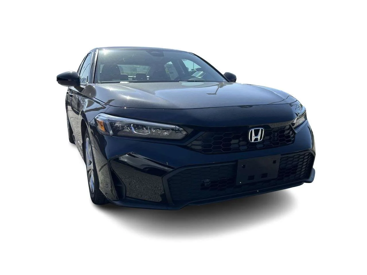 Used 2025 Crystal Black Pearl Honda LX CVT Sedan Certified Pre-Owned   No Accident   O image 3