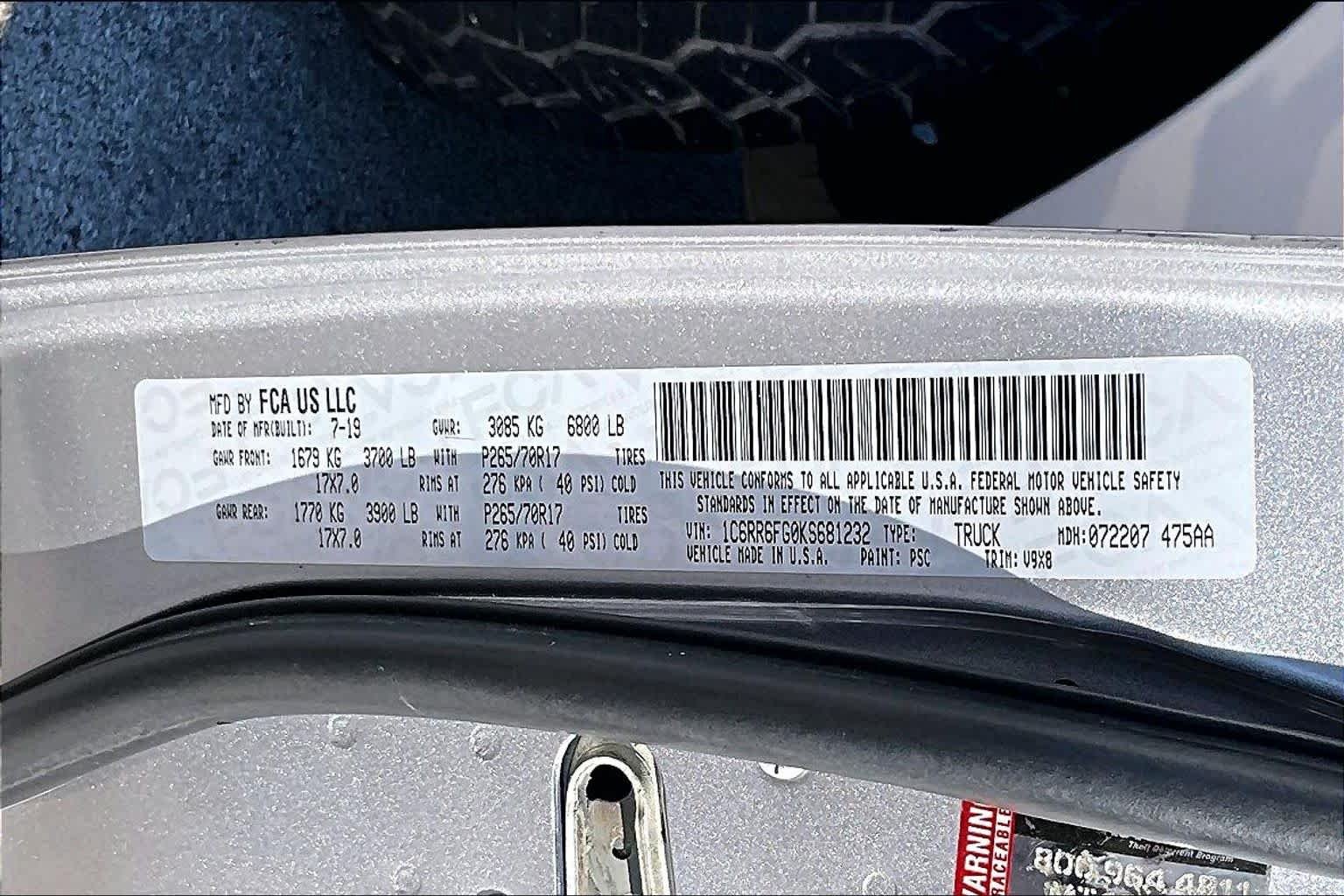 Used 2019 Billet Silver Metallic Clearcoat Ram Tradesman image 33