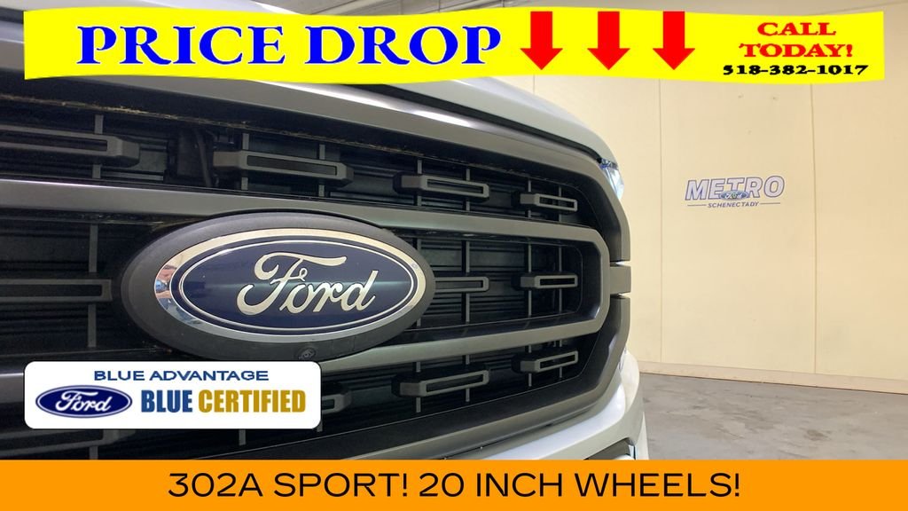 Certified Used 2022 White Metallic Ford XLT image 47