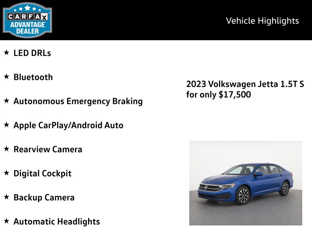 Certified Used 2023 Rising Blue Metallic Volkswagen 1.5T S image 4