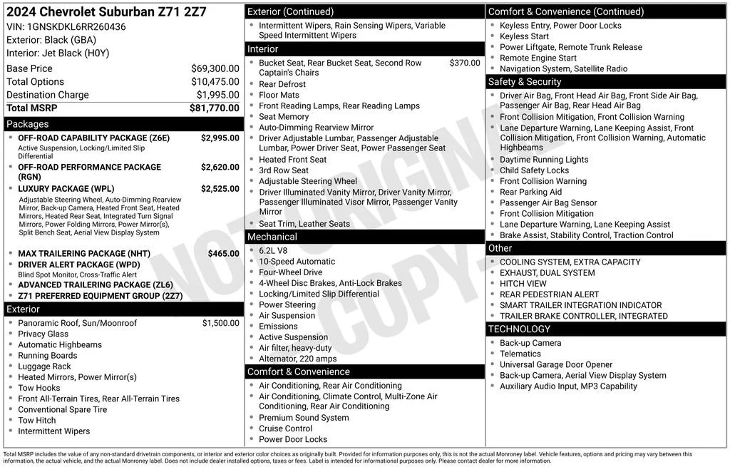 Used 2024 Black Chevrolet Z71 image 39