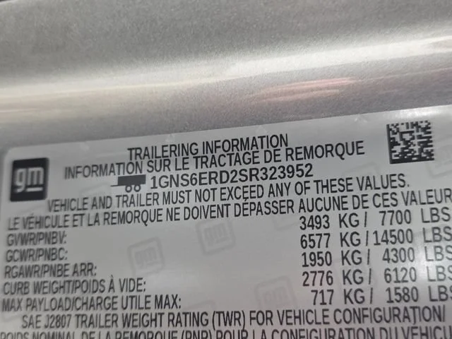 Used 2025 Sterling Gray Metallic Chevrolet RST image 10