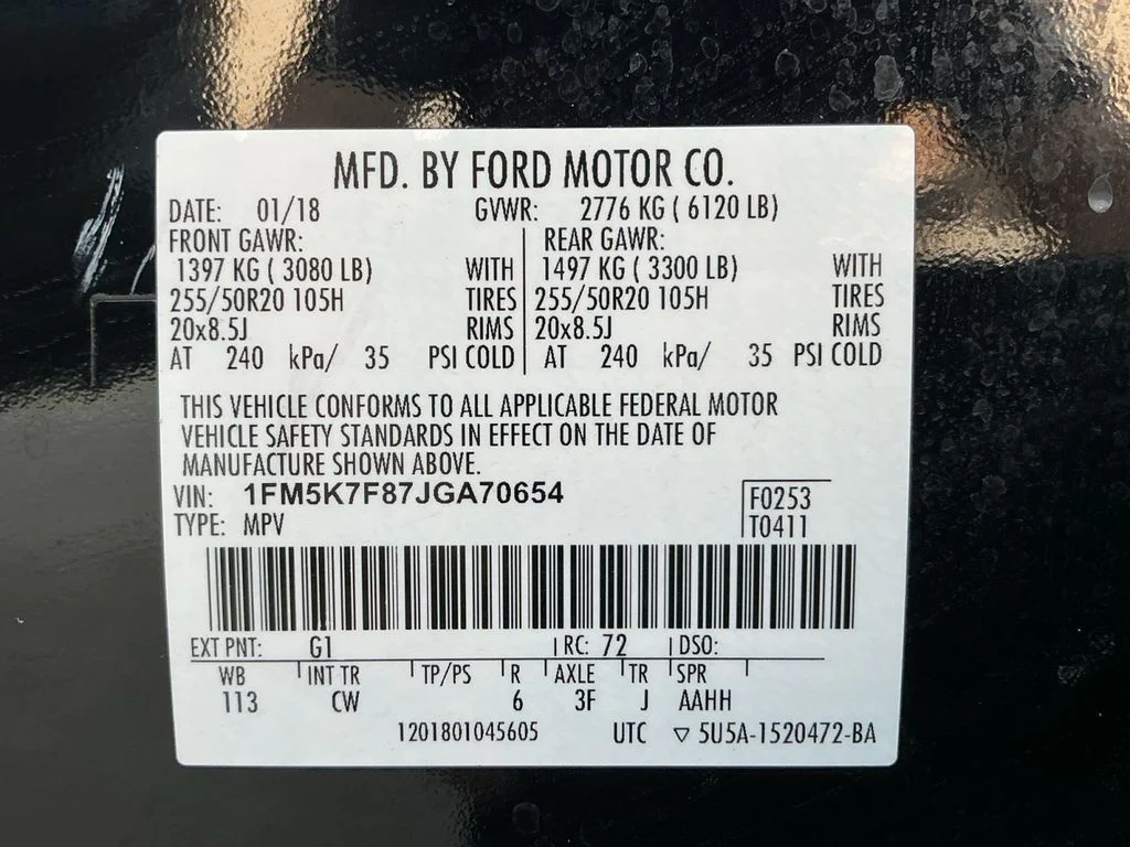 Used 2018 Black Ford Limited image 23