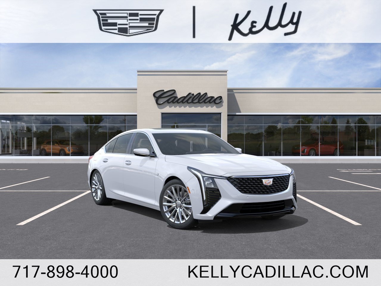 New 2026 Vibrant White Tricoat Cadillac Premium Luxury image 1