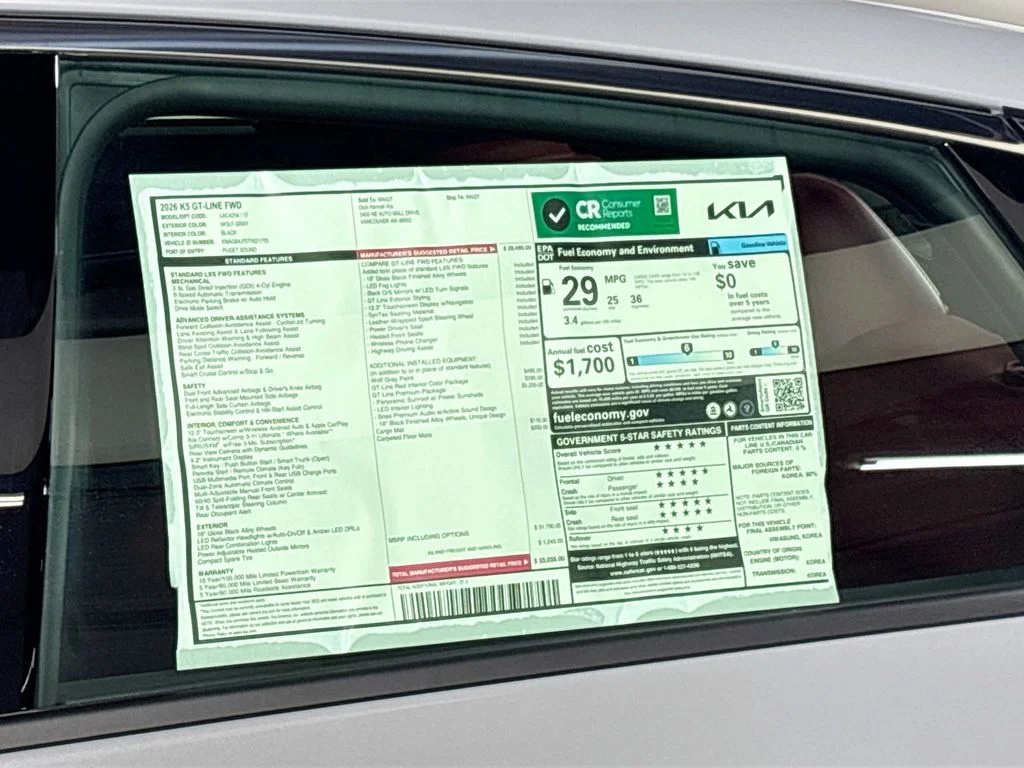 New 2026 Wolf Gray Kia GT-Line FWD image 25