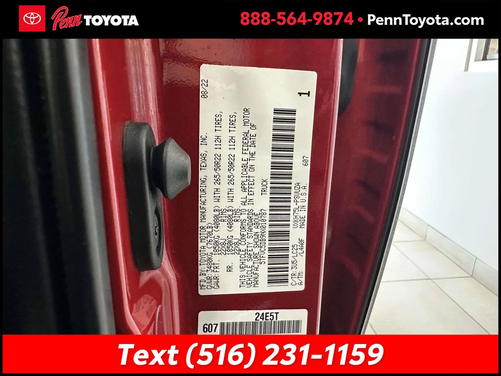 Used 2022 SUPERSONIC RED Toyota Capstone Hybrid image 12