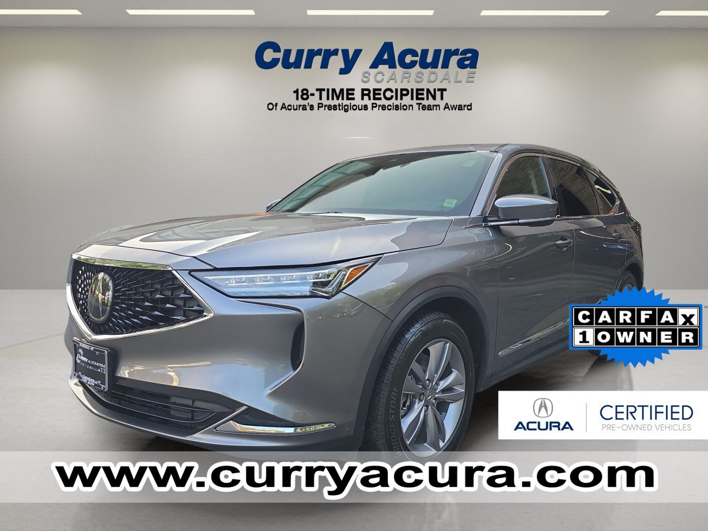 Certified Used 2023 Liquid Carbon Metallic Acura SH-AWD image 1