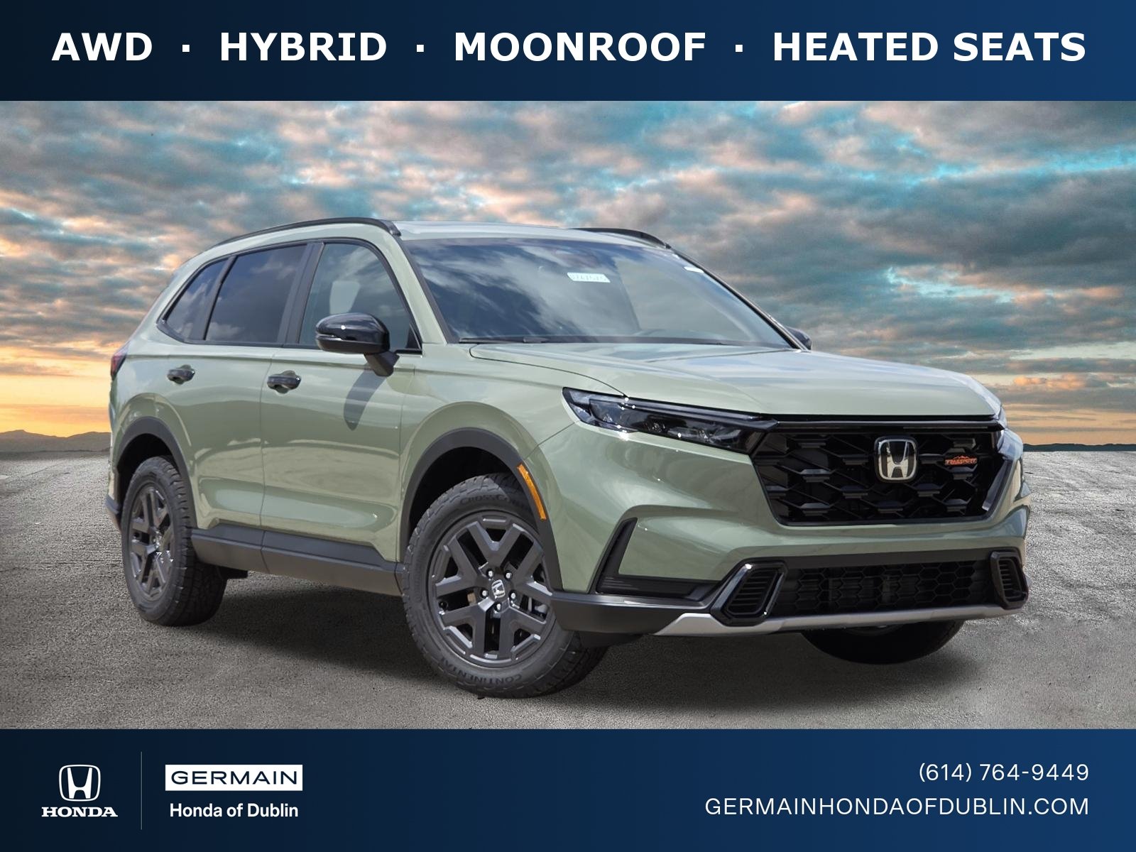 New 2026 Ash Green Metallic Honda TrailSport image 1