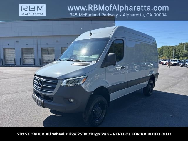New 2025 Silver Gray Mercedes-Benz 2500 High Roof All Wheel Drive with 144 Wheel Base image 7