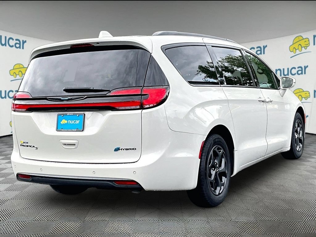 Used 2021 Luxury White Pearlcoat Chrysler Hybrid Touring image 6