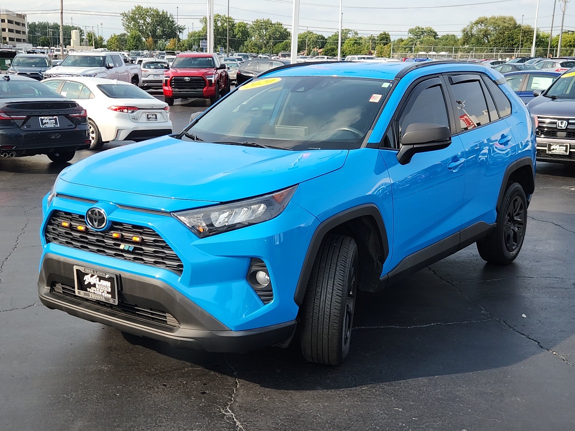 Used 2020 Blue Flame Toyota LE image 3