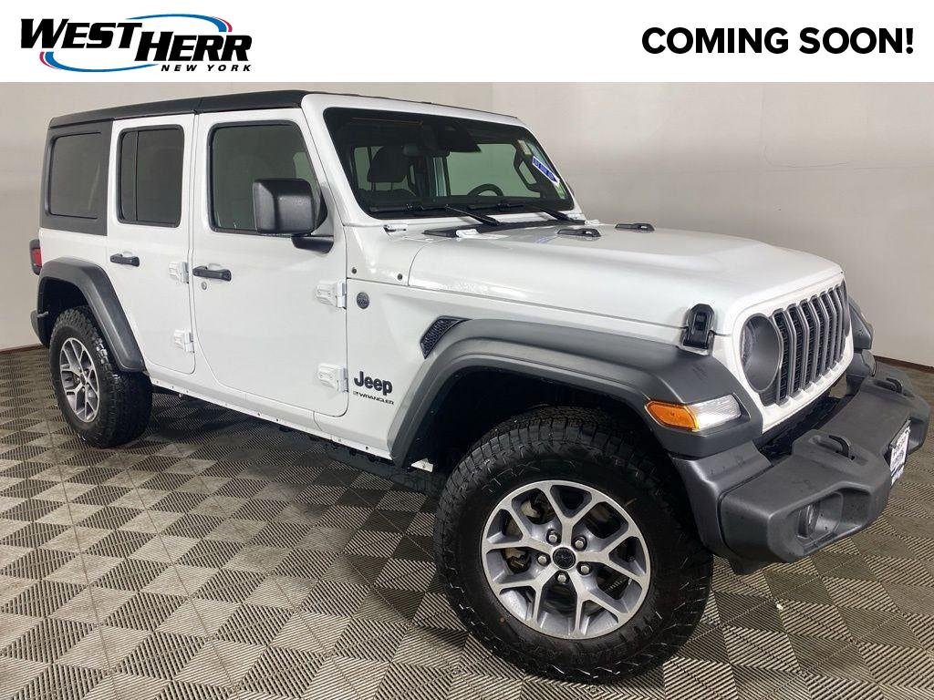 Used 2026 Bright White Clearcoat Jeep Sport S image 1