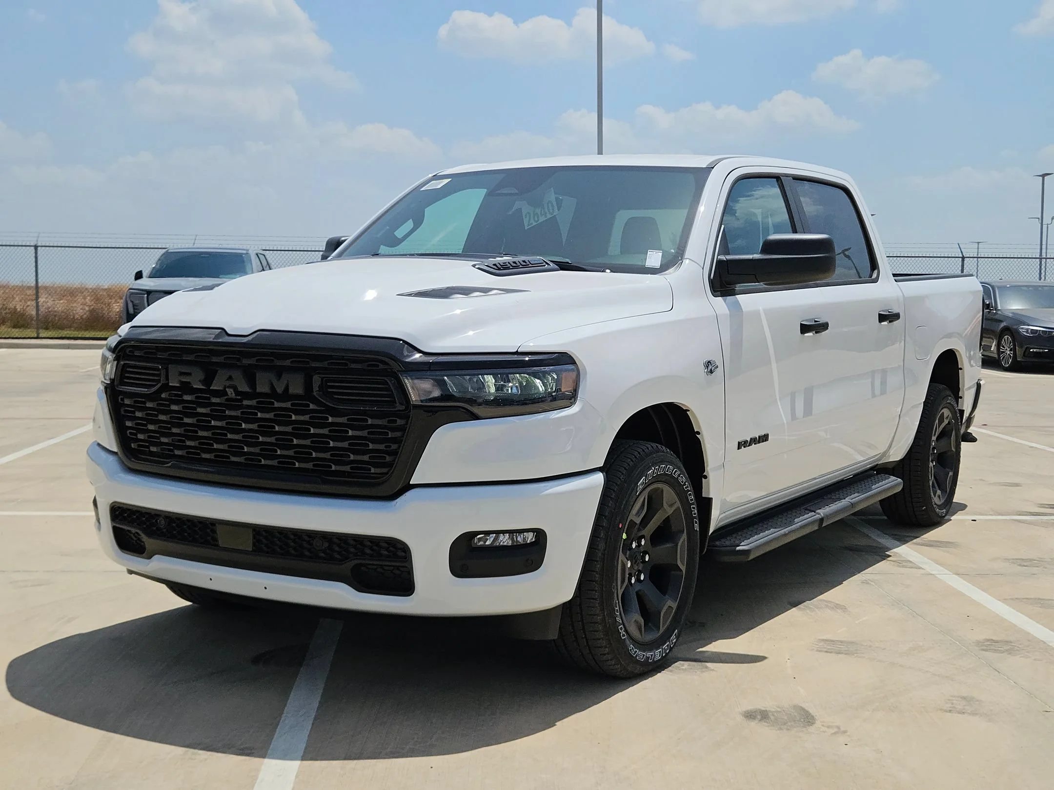 New 2026 Bright White Clearcoat RAM Black Express image 7