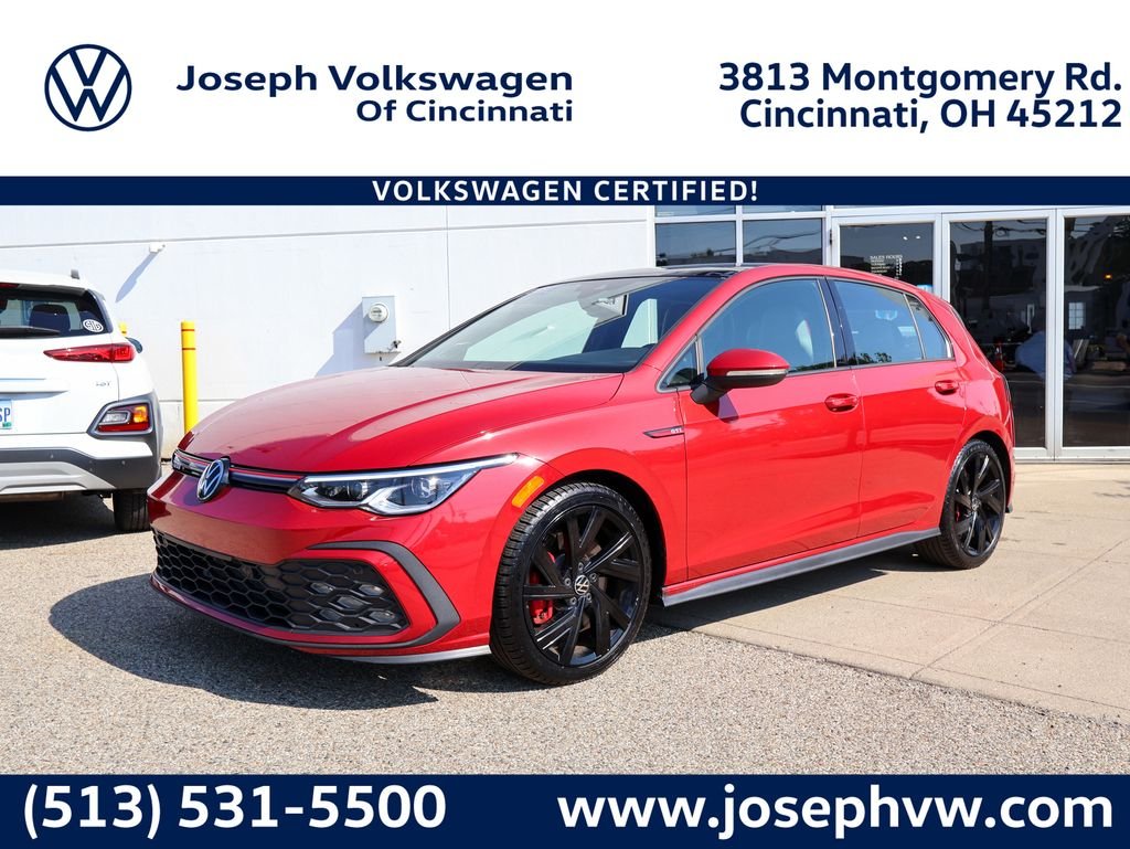 Certified Used 2023 Red Volkswagen 2.0T SE image 1