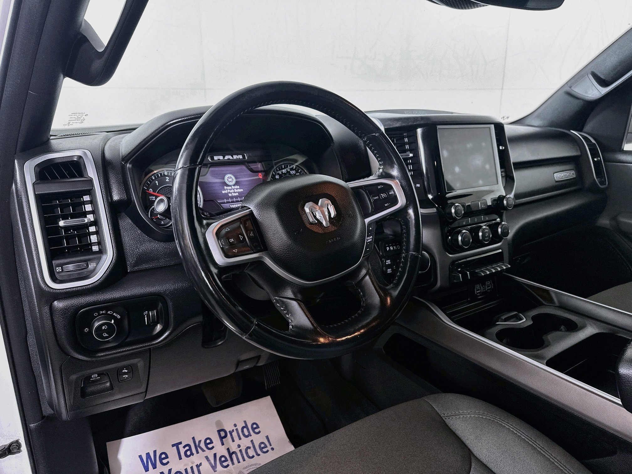 Used 2022 Bright White Clearcoat Ram Big Horn image 9