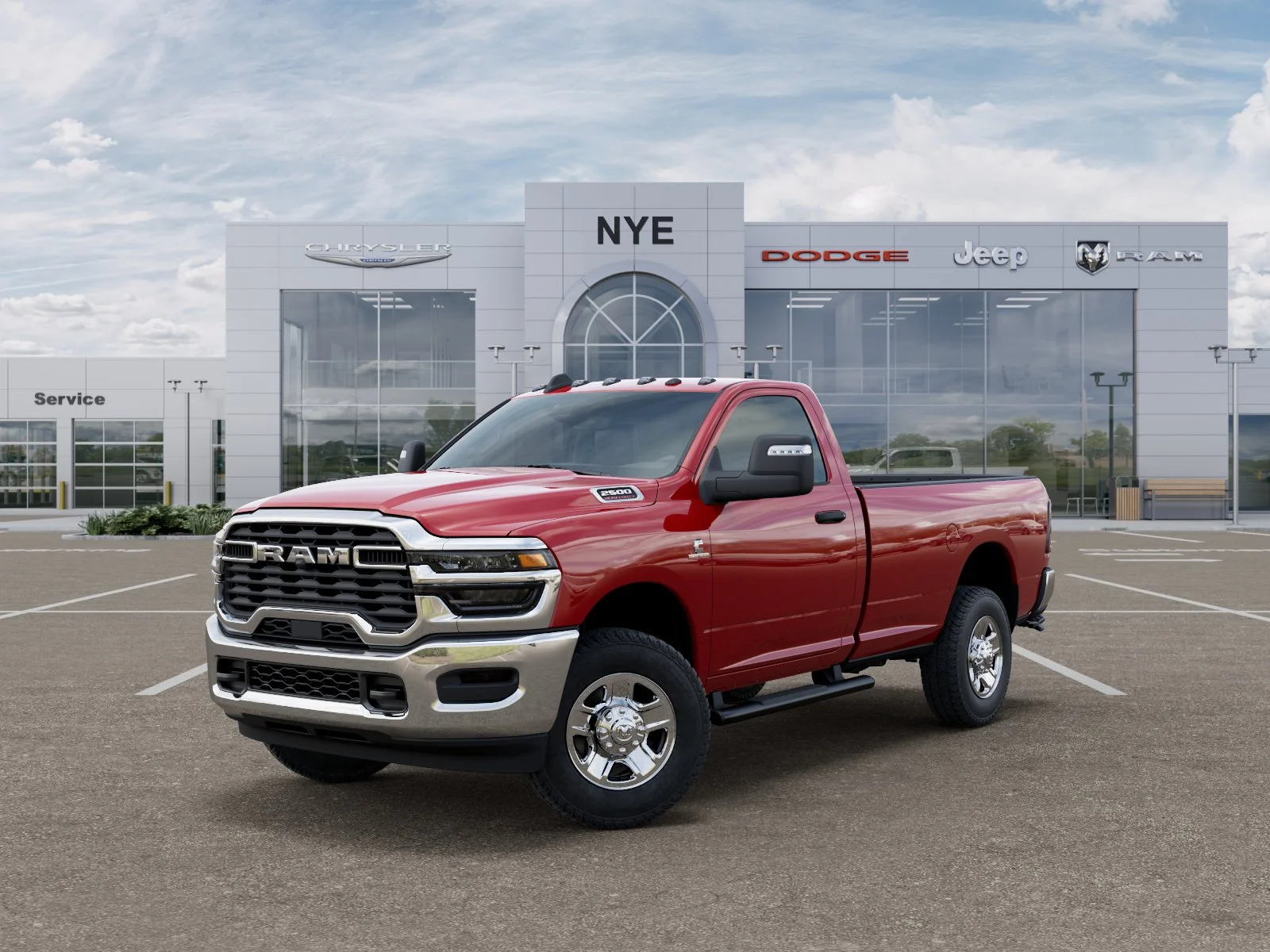 New 2026 Flame Red Clear-Coat Exterior Paint RAM Tradesman image 28