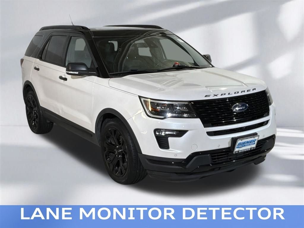 Certified Used 2019 White Platinum Clearcoat Metallic Ford Sport image 10