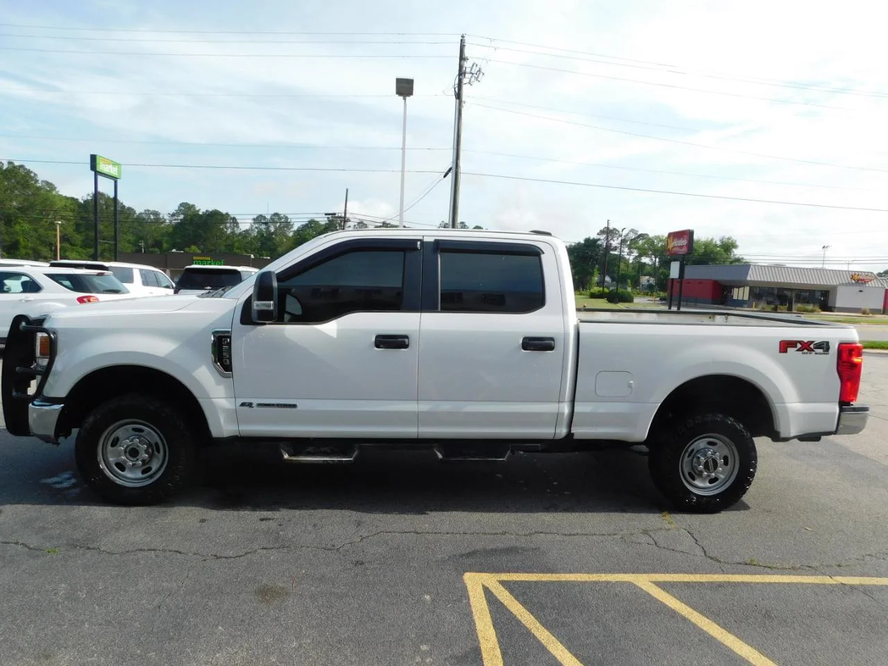 Used 2020 White Ford XL 4WD Crew Cab 6.75 ft Box image 5